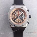 Swiss 3126 Audemars Piguet Royal Oak Offshore Watch Rose Gold Inner Rubber Strap